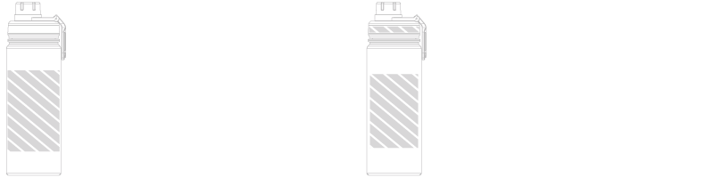 ウォーターボトル スクリーン印刷