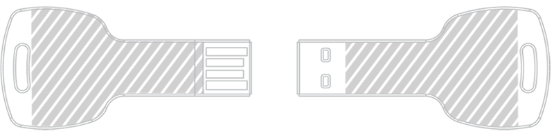 USBメモリ レーザー彫刻