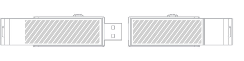 USBメモリ スクリーン印刷